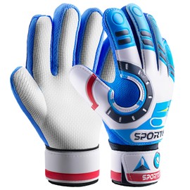 Sportout Goalkeeper Gloves Children and Teenagers, Football Goalkeeper Gloves, Football Gloves, Double Protection, Portability, Super Hold
