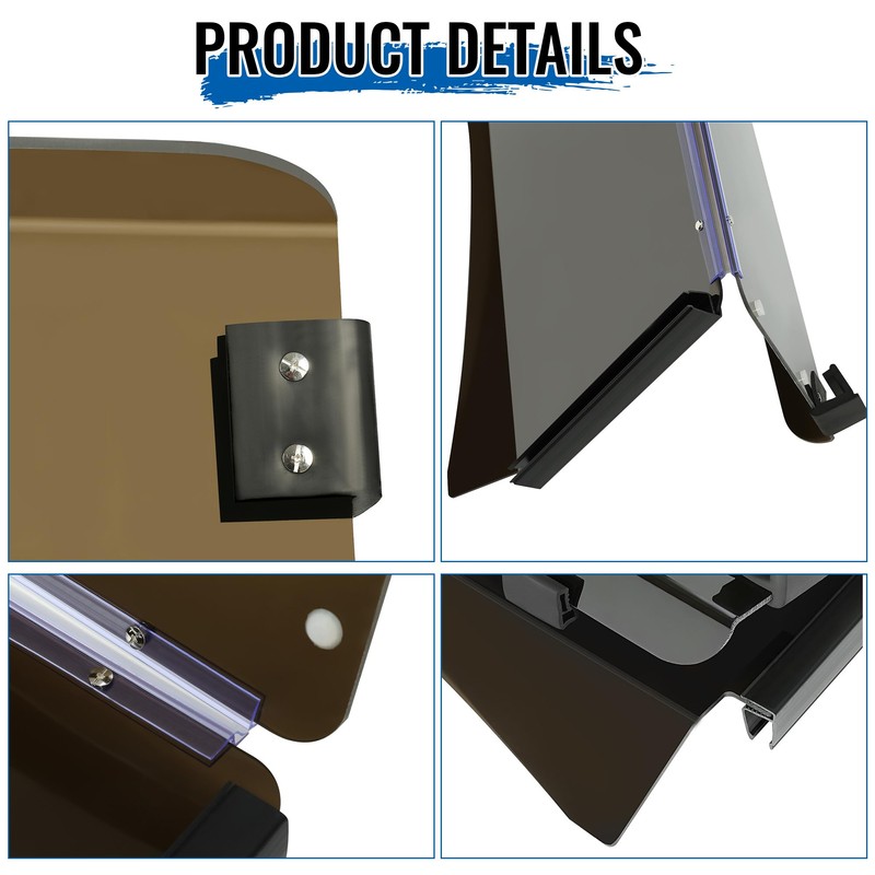 HECASA Tinted Windshield Compatible with 2014+ EZGO TXT Golf Cart