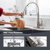WEWE Kitchen Sink Faucet with Soap Dispenser, Kitchen Faucet with
