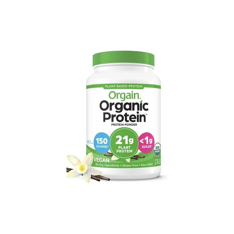 Orgain Organic 21g Plant-based Protein Powder, Vanilla Bean