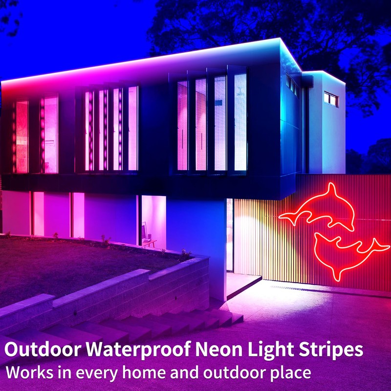 segrass 50ft RGB LED neon Rope Lights LED neon Lights