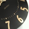 Thomas Kent London Thomas Kent 12"" Noir Black Wall Clock