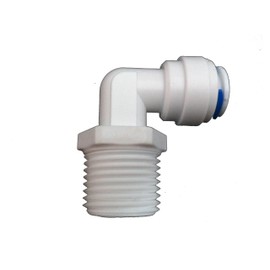 1/10.2 cm Winkelverschraubung mit Steckverbindung für Wasserfiltergehäuse mit 1/4 Zoll Anschlüssen / Wasserfilter / Umkehrosmoseanlage