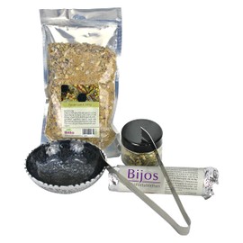High Quality Smoking Set 5-Piece Complete Set with Incense Bowl, Fire Sand, Charcoal, Tongs and Incense