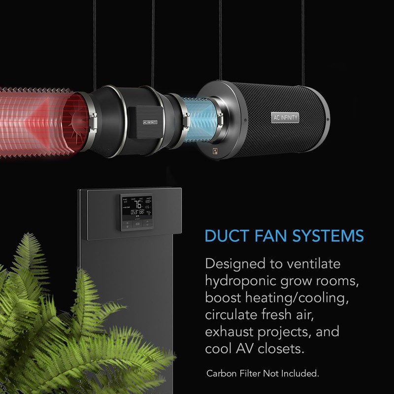 AC Infinity CLOUDLINE PRO T4, Quiet 4” Inline Duct Fan