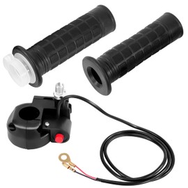 Tunejoy Throttle Grips Universal 22 mm Throttle Grips with On/Off Switch with Handlebar Switch Set Speed Grip Scooter for ATV Quad Pit Bike Mini Pocket Bike Go Kart