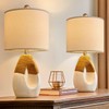 OYEARS Boho Table Lamps Bedroom Living Room Set 2 Small