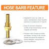 GASHER 5PCS Brass Hose Barb Thru-Bulk Bulkhead Fitting 4mm to