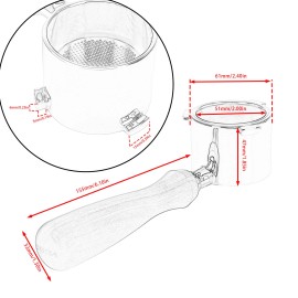 For Delonghi EC9335M EC9335BK EC9335R 51mm Portafilter For Delonghi La Specialista EC9335M EC9355M EC9335BK Bottomless