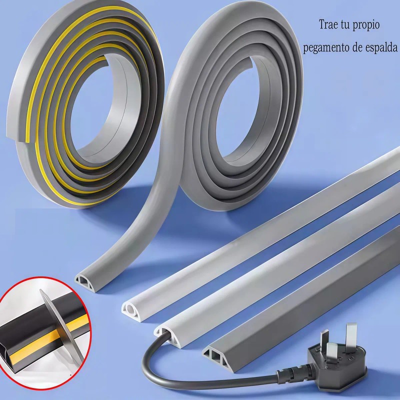 Organizador Y Protector De Cables Para Pisosd-line Con 5m