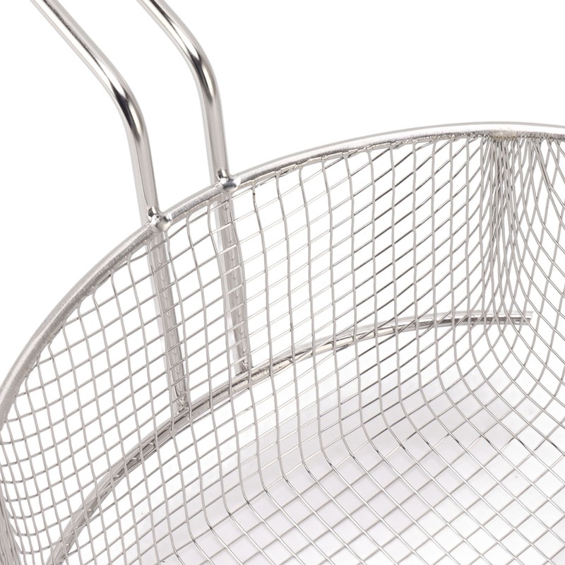 Frying Basket Stainless Steel Long Handle Reusable Rust Resistant Fry