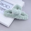 Cimenexe Retro Fluffy Hair Claw Green Fluffy Claw Hair Clip
