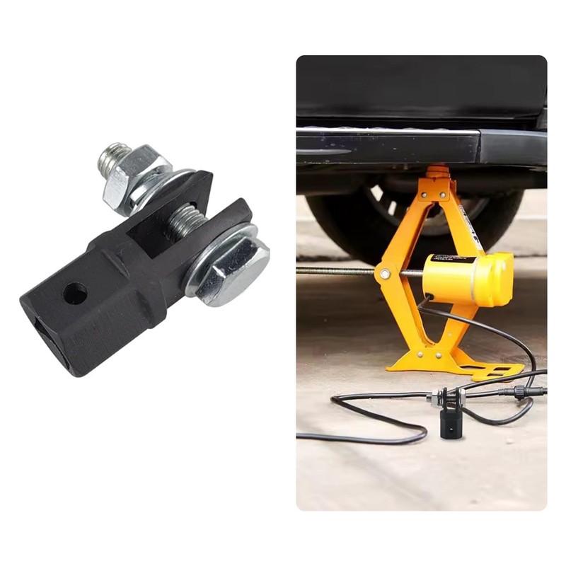 Bamyli Scissor Jack Adapter 1/2 Inch Chrome Vanadium Steel Jack
