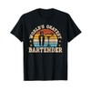 Retro Barkeeper Motiv Worlds Okayest Bartender T-Shirt