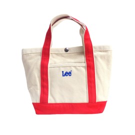 Lee 0425287 Mini Tote Bag Lunch Bag 0425287 Canvas Embroidered Logo (One Size Fits All (Unisex), Red)