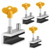 Window Locks, 4 Sets Sliding Security Window Lock with Key