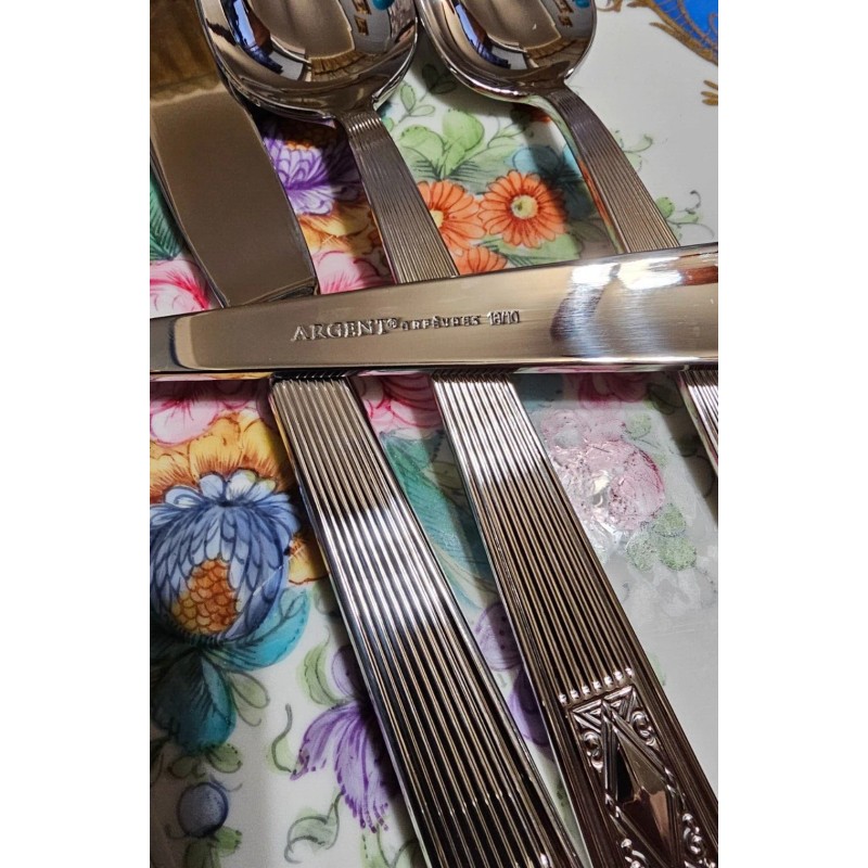 Hampton Forge Argent Orfevres Cabriole Art Deco 5-Piece 18/10 Stainless