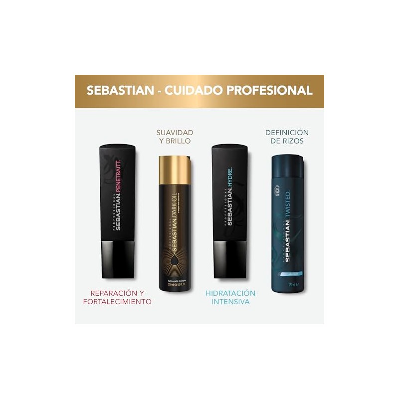 Sebastian Professional Dark Oil Shampoo Brillo y Suavidad 250ml