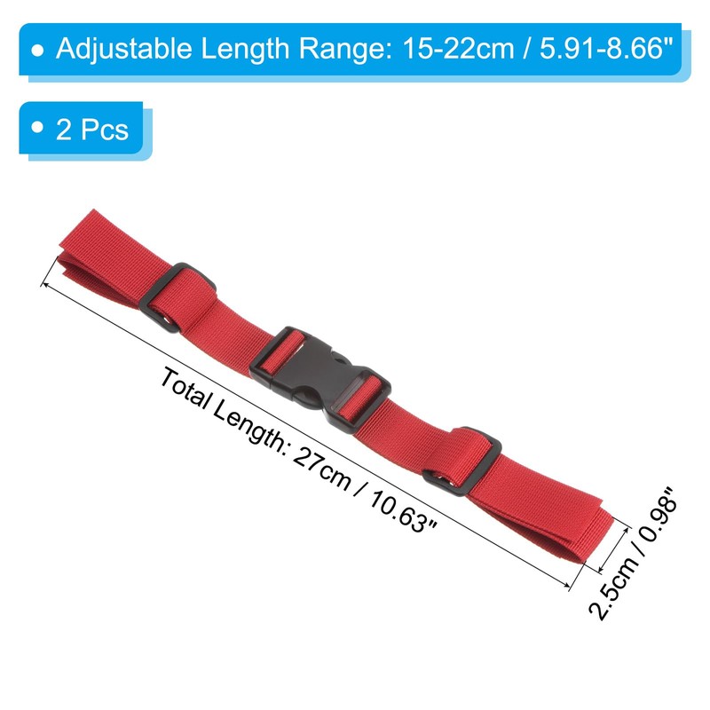 PATIKIL Backpack Chest Strap, 2 Pack Polyester Webbing Adjustable Replacement