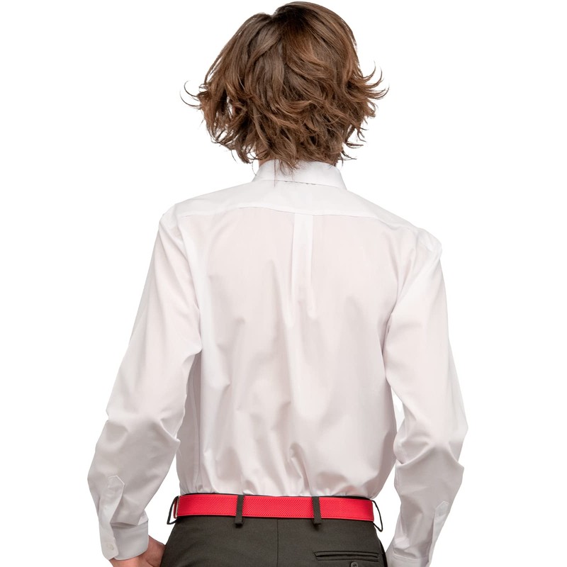 Olata Children’s Elasticated Belt with Buckle and Black Leather Fittings