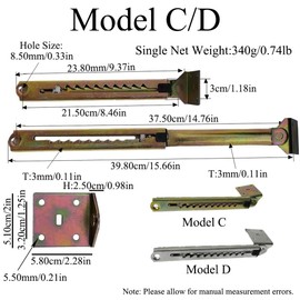 Adjustable Lifting Bar Hinges, Adjustable Angle Mechanism Hinge, Angle Lifting Bar Hinge Headrest Height, Lifting Hinge for Adjusting Sofa Backrest, Bed, Backrest,