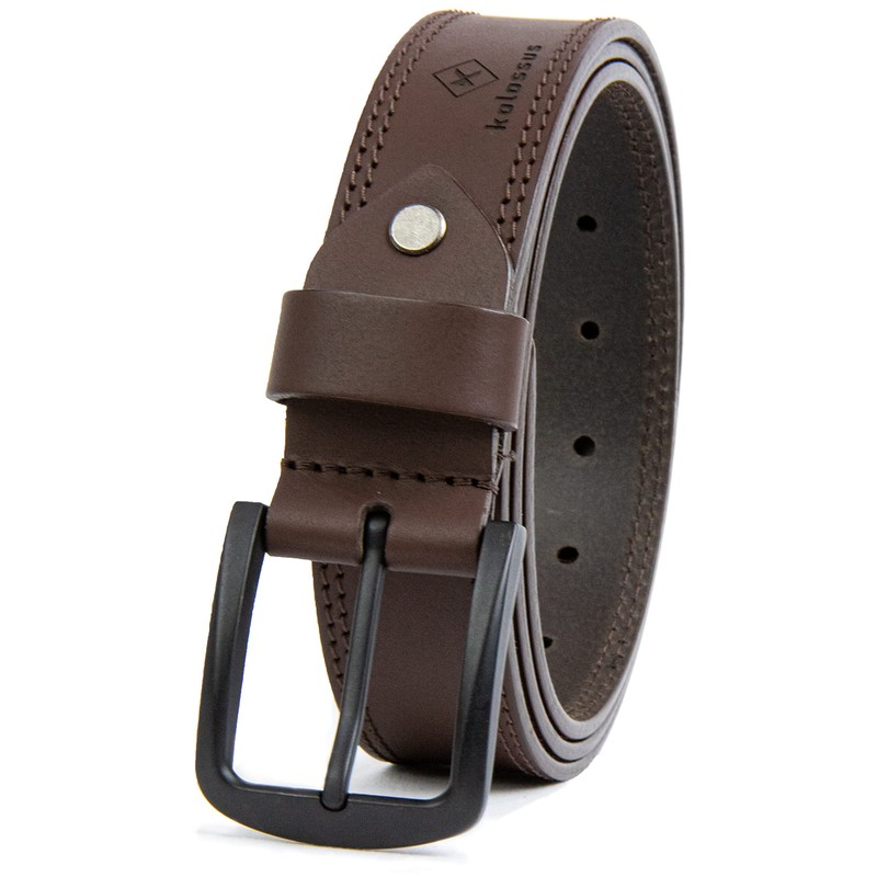 Kolossus Casual Leather Belt for Men’s Brown