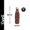 S'well Original Drinking Bottle Burgundy Swirl 500 ml Vacuum Insulated