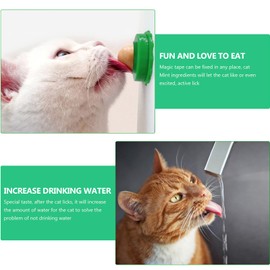 balacoo Cat Treats 9 pcs Wall Vitamin Lickable Lollipop Cat Flavor -Friendly Pudding Candy Snacks Random Kitten Use Snack Licking Practical Treats Catnip Classic Kittens Lick Kitten Treats