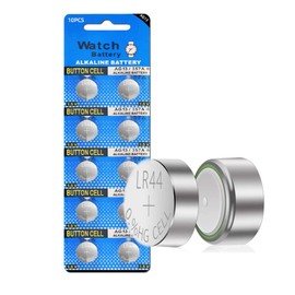 Cotchear 10pcs LR44 Batteries AG13 Button Cell Battery L1154 Battery 1.5V G13 357 303 SR44 LR1154 Button Coin Batteries