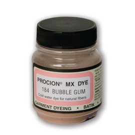 Jacquard Procion MX Tie Dye Powder Bubble Gum, 2/3 Ounce Jar for Fabric and Clothing | Permanent and Washfast