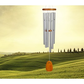 Woodstock Chimes AGLS Amazing Grace Chime, Large, Silver