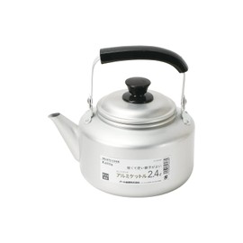 Pearl Metal HB-6438 Kettle, 0.6 gal (2.4 L), Kettle, Aluminum, For Gas Stoves, Serlet Cook