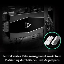 ARCTIC ARCTIC Case Fan Hub - 10-fold PWM Fan Distributor with SATA Power - Black