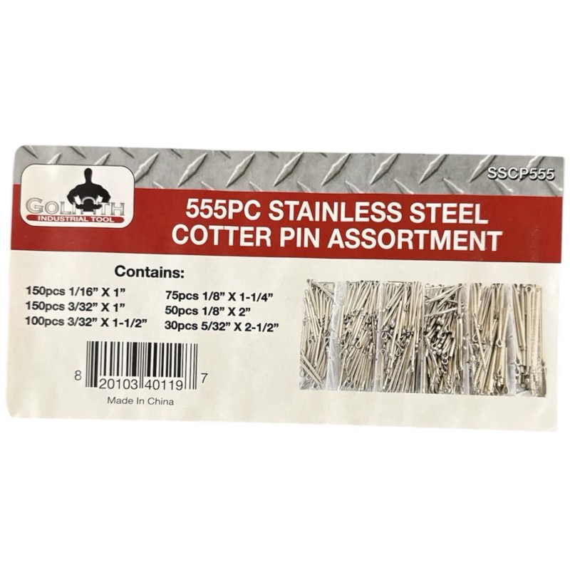 Goliath Industrial Tool 555pc Goliath Industrial Stainless Steel Cotter Pin