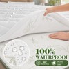 Waterproof Mattress Topper Queen - Extra Thick Breathable Bamboo Mattress