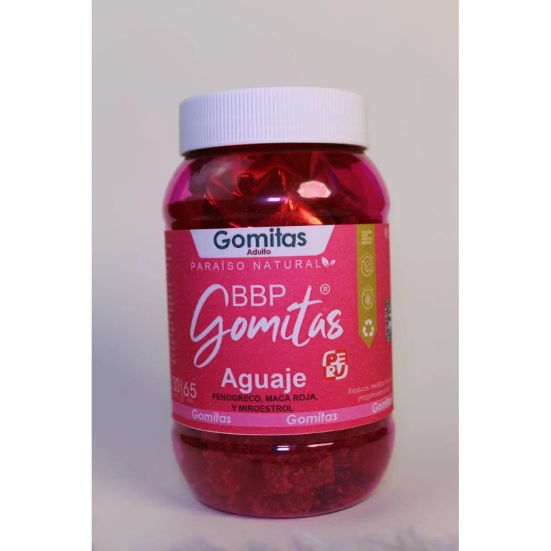 Gomitas Aguaje Bbp 130 Gomitas + 10 Caps Paraiso Natural