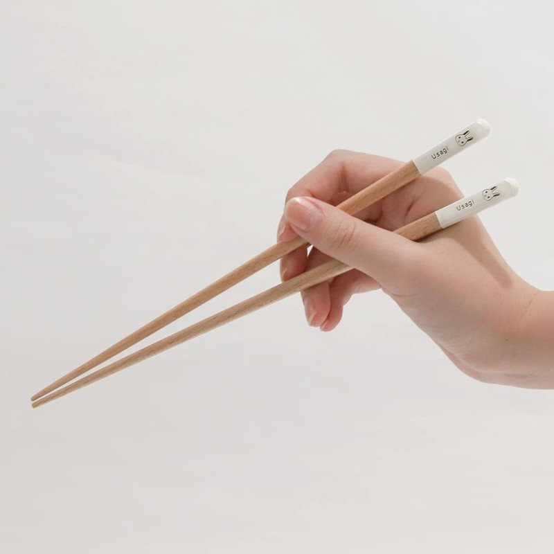 Dishwasher-safe Chopsticks Antibacterial Mono+ (Natural), 9.1 inches (23.0 cm), Shiba