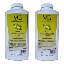 VG cosmetics Talco Corporal Para Dama Alta Calidad 2 Pz.
