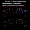 HERCOO White LED Light Bulbs for Instrument Gauge Cluster Speedometer