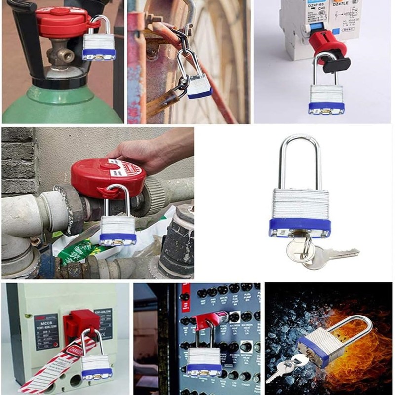2 Pack Padlock with Keys,40mm Long Shackle Padlocks Outdoor Heavy