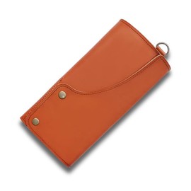 [3-WAY] Genuine Leather Roll Pen Case, Trance Pocket, Decrochrome Leather, Genuine Leather, Wall Pocket/Pen Stand, Made in Japan, orange, Casual