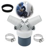 filheraze Washing Machine PP Drain Connection, Dishwasher, Washing Machine, Dryer,