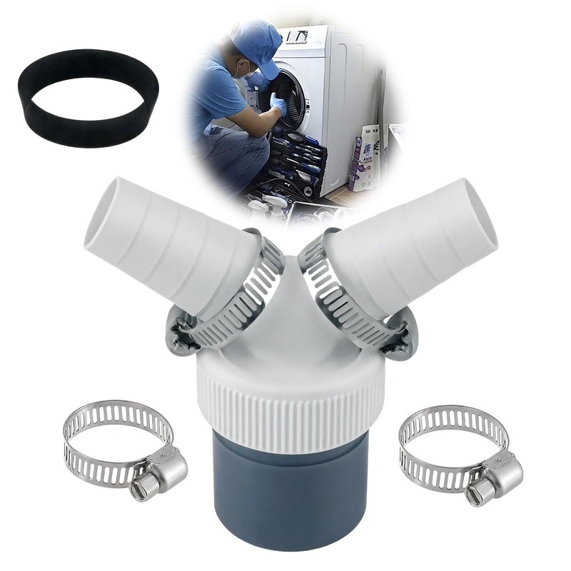 filheraze Washing Machine PP Drain Connection, Dishwasher, Washing Machine, Dryer,