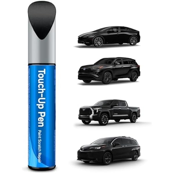 218 Attitude/Midnight Black Metallic Touch Up Paint Compatible with Toyota