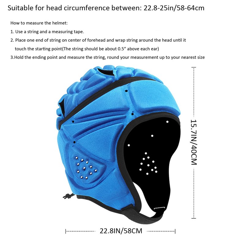 Topeter Flag Football Helmet, Scrum Cap for 7 on 7,