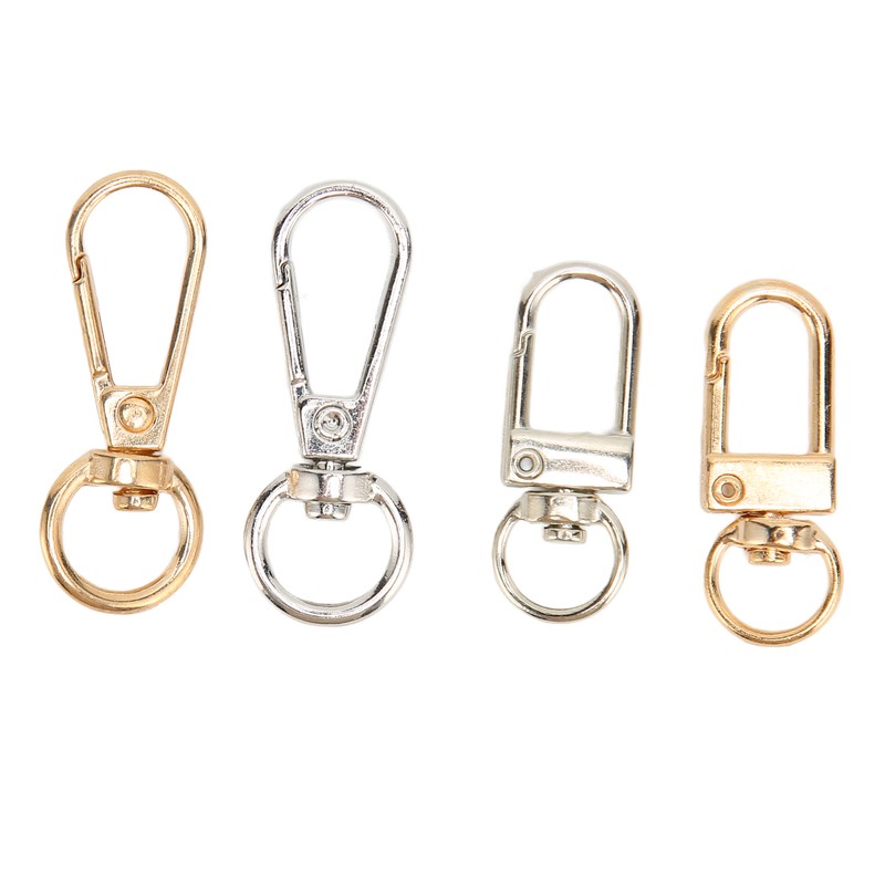 40Pcs Lobster Claw Clasps Zinc Alloy Gold Silver Color Glossy