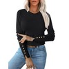 ANRABESS Sweaters for Women Long Sleeve Crewneck Fitted Business Casual
