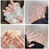 HAUUFENN Nail Foam 200pcs Rectangle + Horseshoe Shape Straightening Gel