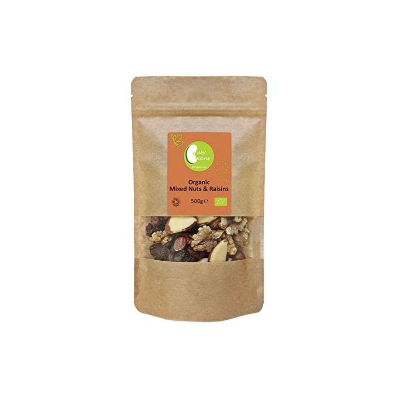 Organic Mixed Nuts & Raisins - Certified Organic - by