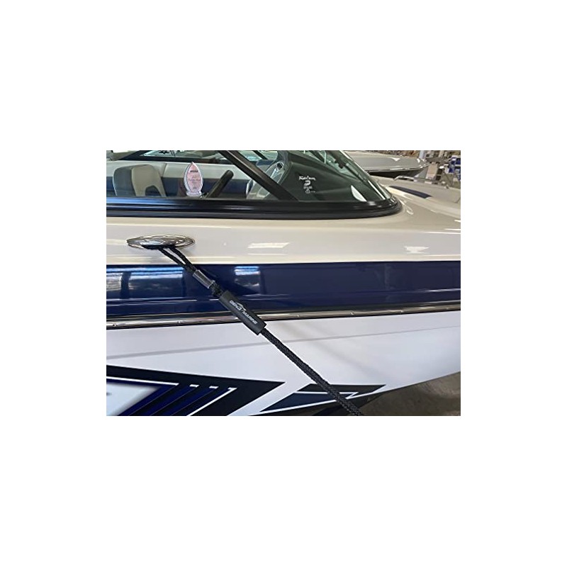 Gen3 Marine Bungee Black Boat Dock Line - 2 Pack